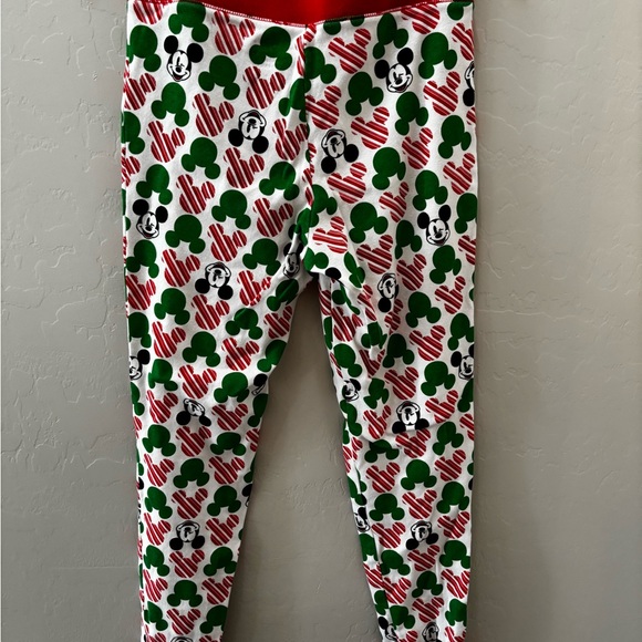 Disney - Amazon Essential- Red and Green Mickey Mouse Christmas Pajamas. - Picture 5 of 6
